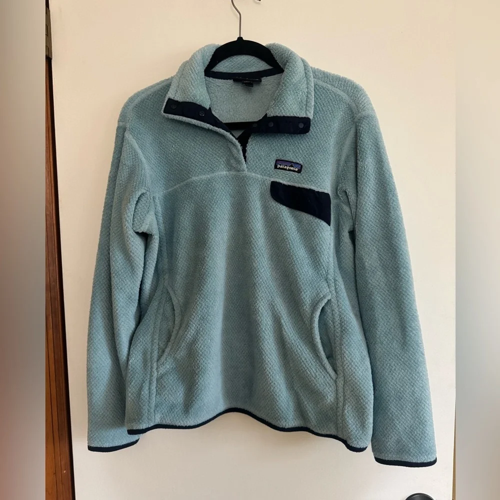 Patagonia Synchilla Snap-T Fleece Pullover Women’s Blue Lightweight Jacket - Picture 1 of 4